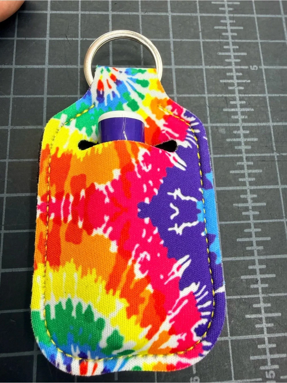 NWOT SET OF 4 Lip Balm Keychain Holder, Leopard, Tie Dye, Floral, Teacher gift
